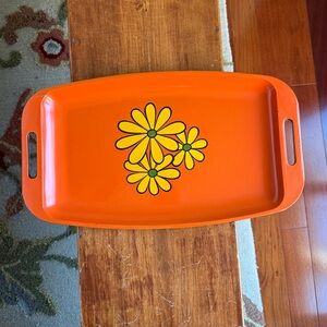 Retro/MCM Orange Serving Tray